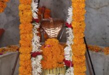 कांहेश्वर महादेव मंदिर में मनाया गया प्राण-प्रतिष्ठा दिवस, उमड़े श्रद्धालु