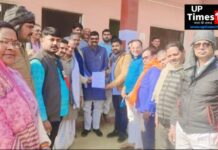 मण्डल अध्यक्ष पद के लिए प्रत्याशियों ने किया नामांकन