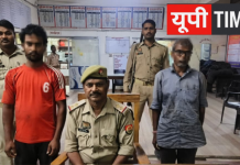 मुगलसराय में अतिक्रमण पर पुलिस की सख्ती, गन्ने का रस बेचने वाले दो लोग गिरफ्तार