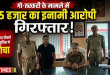 गो-तस्करी के मामले में 25 हजार का इनामी वांछित अभियुक्त गिरफ्तार, मुंबई से लौटकर वकील से मिलने जा रहा था आरोपी, लक्ष्मणगढ़ चौराहे के पास पुलिस ने दबोचा