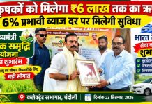 कृषकों को मिलेगा ₹6 लाख तक का ऋण, 6% प्रभावी ब्याज दर पर मिलेगी सुविधा, कलेक्ट्रेट सभागार में मुख्यमंत्री कृषक समृद्धि योजना एवं ‘भारत टैक्सी’ सेवा का शुभारंभ, जनपद स्तरीय कार्यक्रम में हुआ सजीव प्रसारण