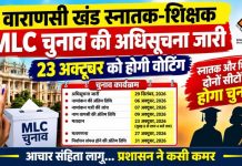 वाराणसी खंड स्नातक-शिक्षक MLC चुनाव का बिगुल, 23 अक्टूबर को मतदान