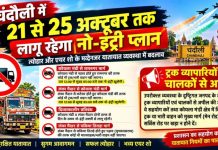 त्योहार और एयर शो के मद्देनजर यातायात व्यवस्था में बदलाव, चंदौली में 21 से 25 अक्टूबर तक लागू रहेगा नो-इंट्री प्लान, भारी वाहनों की आवाजाही पर प्रतिबंध